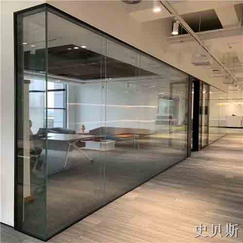 黄冈双层12mm全景玻璃隔断墙结构图